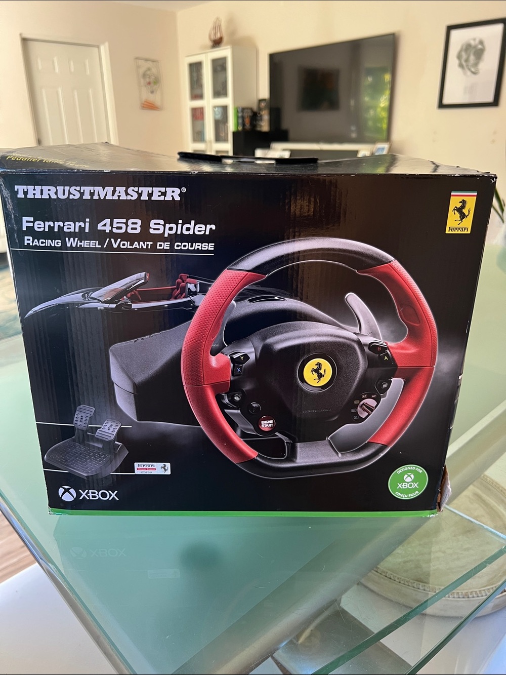 Ferrari 458 Spider Racing Wheel - Black & Red